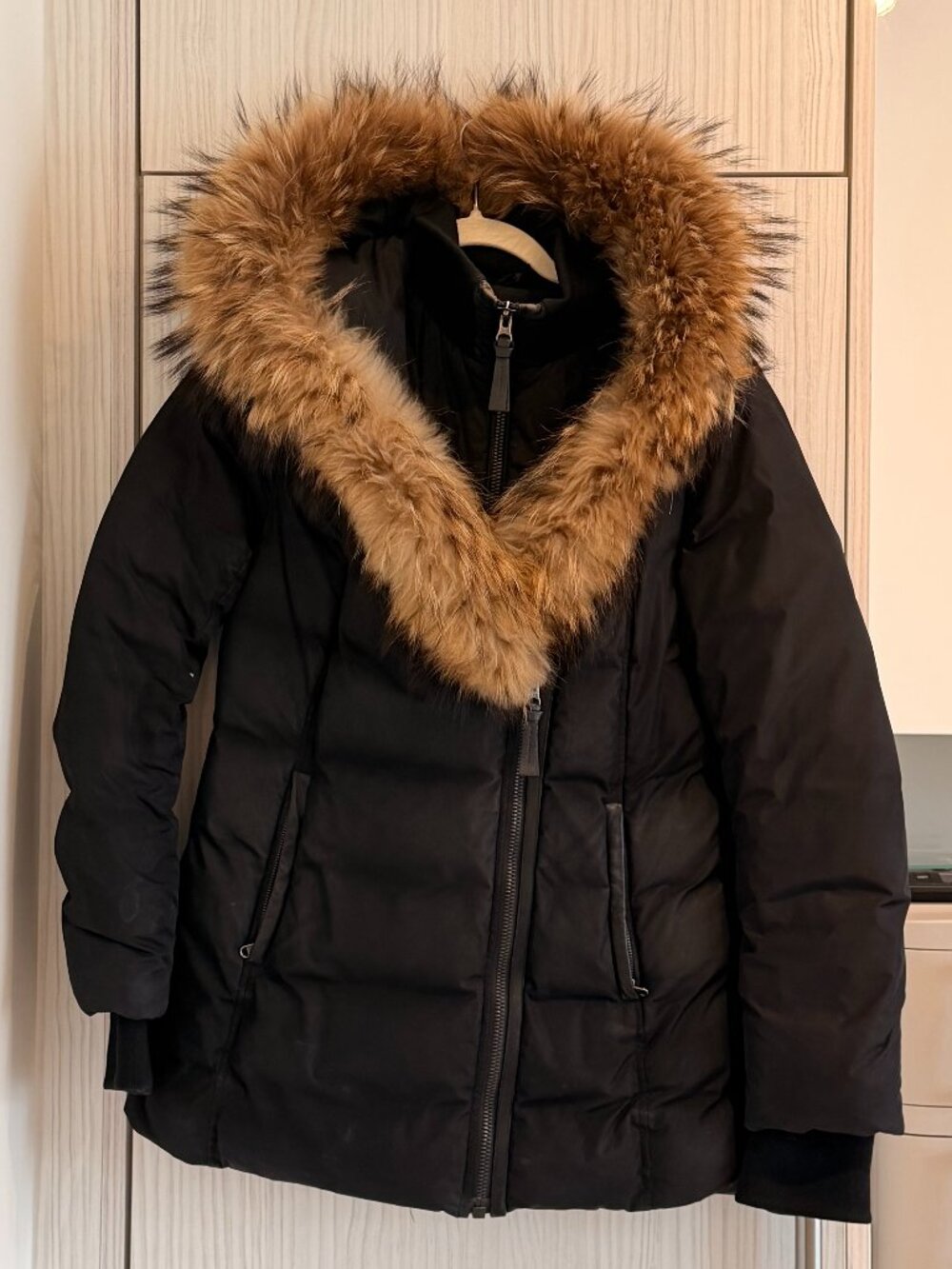 MACKAGE ADALI-F  Down coat with natural fur Signature Mackage Collar
